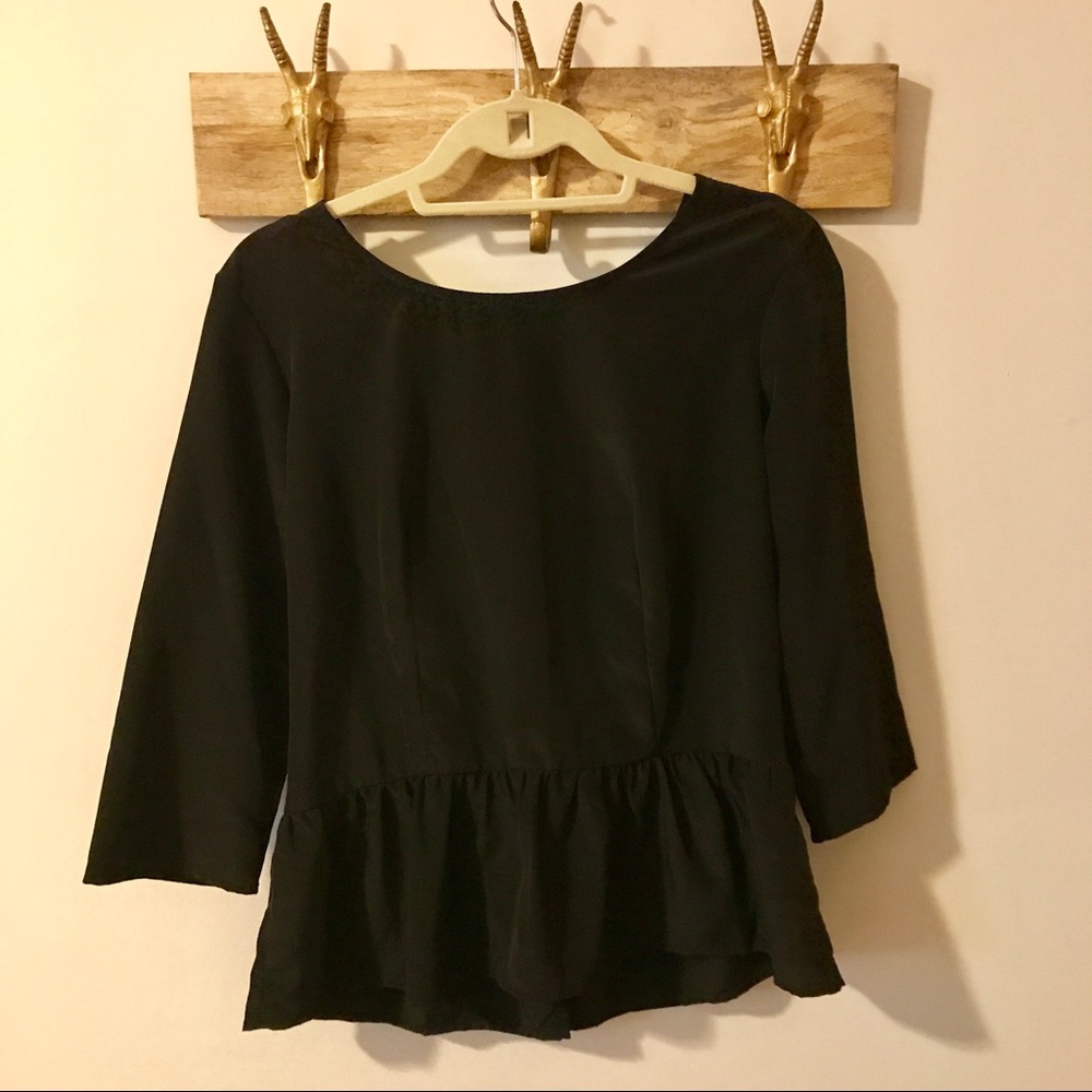 XHILARATION Peplum Blouse
